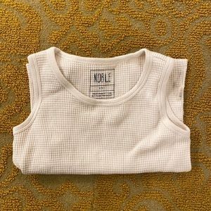 Noble Carriage organic cotton Waffle Tank size 4